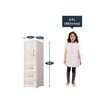 Bologna Plastic Kids 1 Door Wardrobe in Beige Colour