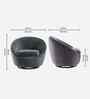 Kieon Velvet Fabric Barrel Chair In Grey Colour