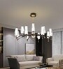 Kieve| 90 Cm | Google & Alexa | Height Adjustable | 3 Light Mode | Modern LED Ceiling Chandelier for Living Room, Dining, Bedroom, Hall, Kitchen, Office,Luxury Decorative Lighting