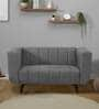 By Sleepyhead Kiki Fabric 2 Seater Sofa in Graphite Grey Colour