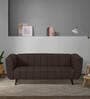 By Sleepyhead Kiki Fabric 3 Seater Sofa in Earth Brown Colour