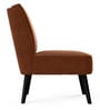 Kiki Slipper Chair In Coffee Brown Colour