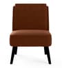 Kiki Slipper Chair In Coffee Brown Colour