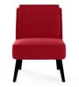 Kiki Slipper Chair In Blood Maroon Colour