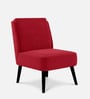 Kiki Slipper Chair In Blood Maroon Colour