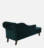 Eaton Velvet Chaise Lounger in Teal Blue Colour