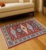 Killim Multicolor Printed Polyester 3 X 5 Feet Machine Made Carpet