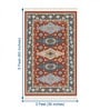 Killim Multicolor Printed Polyester 3 X 5 Feet Machine Made Carpet