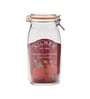 2000ml Clip Top Clear Glass Round Jar