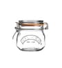 500ml Clip Top Clear Glass Round Jar