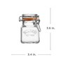Kilner Glass Clip Top Spice Jar Set