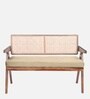Kimber 2 Seater Rattan Bench in Beige Colour