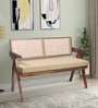 Kimber 2 Seater Rattan Bench in Beige Colour