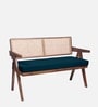 Kimber 2 Seater Rattan Bench in Blue Colour