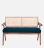 Kimber 2 Seater Rattan Bench in Blue Colour