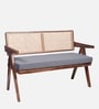 Kimber 2 Seater Rattan Bench in Grey Colour