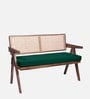Kimber 2 Seater Rattan Bench in Intense Green Colour