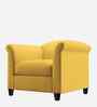 Kimber Fabric 1 Seater Sofa In Bold Yellow Color