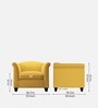 Kimber Fabric 1 Seater Sofa in Hazel Beige