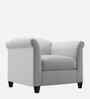 Kimber Fabric 1 Seater Sofa In Lit Grey Color