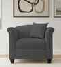 Kimber Fabric 1 Seater Sofa in Stone Grey