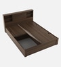 Kimi King Size Bed in Brown Finish with Headboard & Box Storage