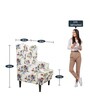 Kimpton Fabric Wing Chair in Multi Colour Floral Print