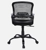 Kimura Mid Back Ergonomic Chair with Tilt Lock Mechanism in Black Colour