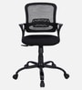 Kimura Mid Back Ergonomic Chair with Tilt Lock Mechanism in Black Colour