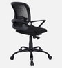 Kimura Mid Back Ergonomic Chair with Tilt Lock Mechanism in Black Colour