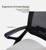 Kimura Mid Back Ergonomic Chair with Tilt Lock Mechanism in Grey Colour