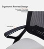 Kimura Mid Back Ergonomic Chair with Tilt Lock Mechanism in Grey Colour
