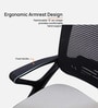Kimura Mid Back Ergonomic Chair with Tilt Lock Mechanism in Grey Colour