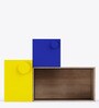 Kindergarten Kids Storage Cabinet in Oak & Multi Colour