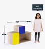 Kindergarten Kids Storage Cabinet in Oak & Multi Colour