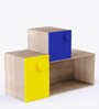 Kindergarten Kids Storage Cabinet in Oak & Multi Colour