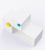 Kindergarten Kids Storage Cabinet in White & Yellow & Blue Colour
