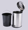 20 Ltr Pedal Metal Dustbins In Silver