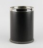 5 Ltr Open Metal Dustbins In Black