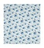 Blue Floral 144 TC Cotton King Size  King Size Bedsheet With 2 Pillow Cover
