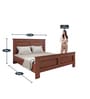 Regal King Size Bed in Burma Teak Finish