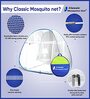 King Size Bed Polyester Mosquito Net In Blue