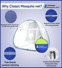 King Size Bed Polyester Mosquito Net In Blue