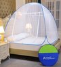 King Size Bed Polyester Mosquito Net In Blue