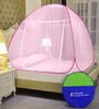 King Size Bed Polyester Mosquito Net In Full Pink