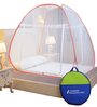 King Size Bed Polyester Mosquito Net In Orange