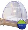 King Size Bed Polyester Mosquito Net In Purple