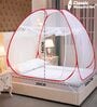 King Size Bed Polyester Mosquito Net In Red