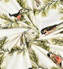 Green Birds Print 144 TC Cotton King Size  King Size Bedsheet With 2 Pillow Cover