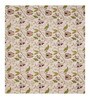 Brown Beige Floral 144 TC Cotton King Size  King Size Bedsheet With 2 Pillow Cover
